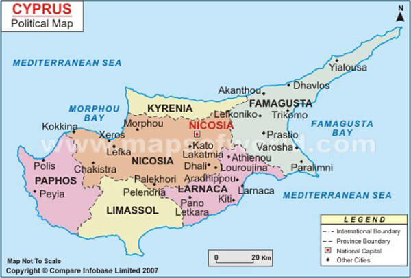 zypern politisch karte